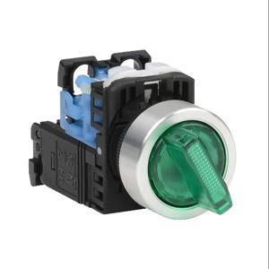 FUJI ELECTRIC AR22PL-010L3GZA Selector Switch, 22mm, 2-Position, Spring Return From Right, LED Illuminated | CV6VUR