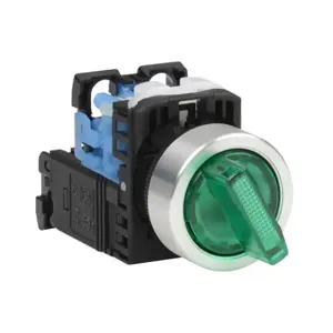 FUJI ELECTRIC AR22PL-010L3GZA Selector Switch, 22mm, 2-Position, Spring Return From Right, LED Illuminated | CV6VUR