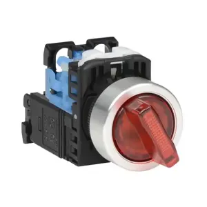 FUJI ELECTRIC AR22PL-010L3RZA Selector Switch, 22mm, 2-Position, Spring Return From Right, LED Illuminated | CV6VUT