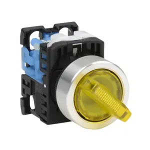 FUJI ELECTRIC AR22PL-210E3YZA Selector Switch, 22mm, 2-Position, Maintained, LED Illuminated, 1 N.O. Contact | CV6VUZ