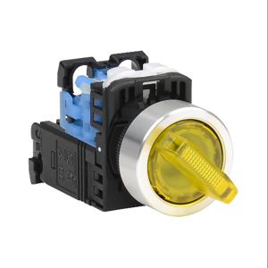 FUJI ELECTRIC AR22PL-210L3YZA Selector Switch, 22mm, 2-Position, Maintained, LED Illuminated, 1 N.O. Contact | CV6VVD