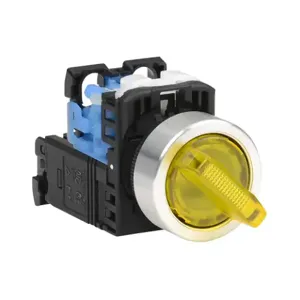 FUJI ELECTRIC AR22PL-210L3YZA Selector Switch, 22mm, 2-Position, Maintained, LED Illuminated, 1 N.O. Contact | CV6VVD