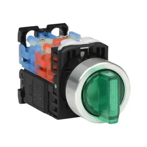 FUJI ELECTRIC AR22PL-311L3GZA Selector Switch, 22mm, 3-Position, Maintained, LED Illuminated, 1 N.O./1 N.C. Contact | CV6VVE