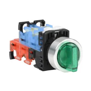 FUJI ELECTRIC AR22PL-322E3GZA Selector Switch, 22mm, 3-Position, Maintained, LED Illuminated, 2 N.O./2 N.C. Contact | CV6VVJ