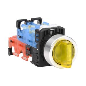 FUJI ELECTRIC AR22PL-322E3YZA Selector Switch, 22mm, 3-Position, Maintained, LED Illuminated, 2 N.O./2 N.C. Contact | CV6VVM