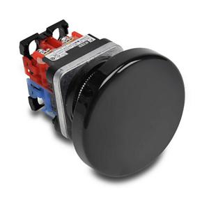 FUJI ELECTRIC AR30B0R-11B Pushbutton, 30mm, Momentary, 1 N.O./1 N.C. Contact, Metal Base, Metal Bezel, Black | CV6VER