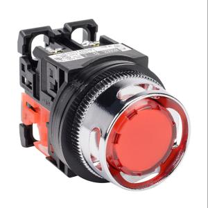 FUJI ELECTRIC AR30G2L-01E3RZC Pushbutton, 30mm, Momentary, LED Illuminated, 1 N.C. Contact, Plastic Base, Metal Bezel | CV6VGB