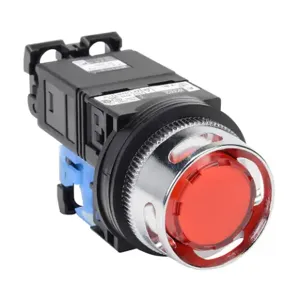 FUJI ELECTRIC AR30G2L-10L3RZC Pushbutton, 30mm, Momentary, LED Illuminated, 1 N.O. Contact, Plastic Base, Metal Bezel | CV6VGM