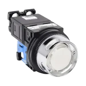 FUJI ELECTRIC AR30G2L-10L3WZC Pushbutton, 30mm, Momentary, LED Illuminated, 1 N.O. Contact, Plastic Base, Metal Bezel | CV6VGP