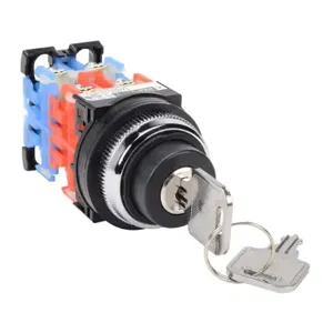 FUJI ELECTRIC AR30JR-1E22AZC Selector Switch, 30mm, 3-Position, Spring Return From Left And Right To Center | CV6VWL