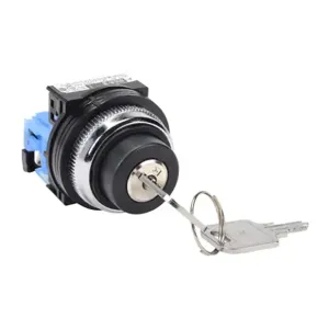 FUJI ELECTRIC AR30JR-2B10AZC Selector Switch, 30mm, 2-Position, Maintained, Key Removable Left And Right Position | CV6VWM