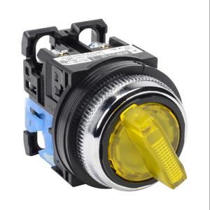 FUJI ELECTRIC AR30PL-010E3YZC Selector Switch, 30mm, 2-Position, Spring Return From Right, LED Illuminated | CV6VWX