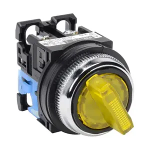 FUJI ELECTRIC AR30PL-010E3YZC Selector Switch, 30mm, 2-Position, Spring Return From Right, LED Illuminated | CV6VWX