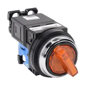 FUJI ELECTRIC AR30PL-010L3AZC Selector Switch, 30mm, 2-Position, Spring Return From Right, LED Illuminated | CV6VWY