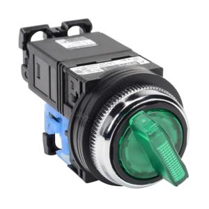 FUJI ELECTRIC AR30PL-010L3GZC Selector Switch, 30mm, 2-Position, Spring Return From Right, LED Illuminated | CV6VWZ