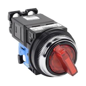 FUJI ELECTRIC AR30PL-010L3RZC Selector Switch, 30mm, 2-Position, Spring Return From Right, LED Illuminated | CV6VXA