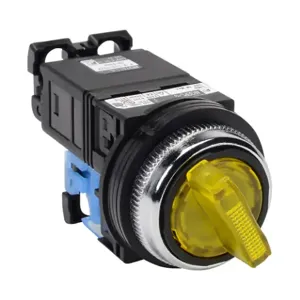 FUJI ELECTRIC AR30PL-010L3YZC Selector Switch, 30mm, 2-Position, Spring Return From Right, LED Illuminated | CV6VXD