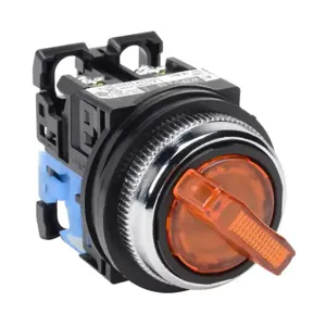 FUJI ELECTRIC AR30PL-210E3AZC Selector Switch, 30mm, 2-Position, Maintained, LED Illuminated, 1 N.O. Contact | CV6VXE