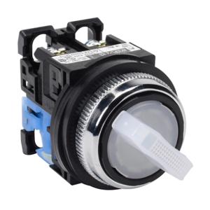 FUJI ELECTRIC AR30PL-210E3WZC Selector Switch, 30mm, 2-Position, Maintained, LED Illuminated, 1 N.O. Contact | CV6VXJ