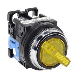 FUJI ELECTRIC AR30PL-210E3YZC Selector Switch, 30mm, 2-Position, Maintained, LED Illuminated, 1 N.O. Contact | CV6VXK
