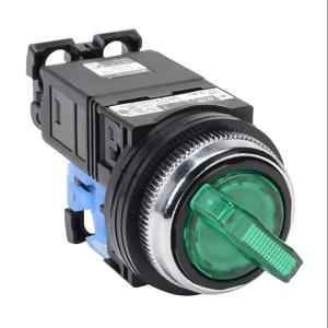 FUJI ELECTRIC AR30PL-210L3GZC Selector Switch, 30mm, 2-Position, Maintained, LED Illuminated, 1 N.O. Contact | CV6VXM