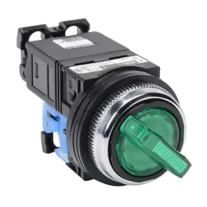 FUJI ELECTRIC AR30PL-210L3GZC Selector Switch, 30mm, 2-Position, Maintained, LED Illuminated, 1 N.O. Contact | CV6VXM