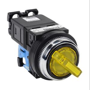 FUJI ELECTRIC AR30PL-210L3YZC Selector Switch, 30mm, 2-Position, Maintained, LED Illuminated, 1 N.O. Contact | CV6VXR