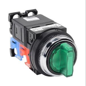 FUJI ELECTRIC AR30PL-311L3GZC Selector Switch, 30mm, 3-Position, Maintained, LED Illuminated, 1 N.O./1 N.C. Contact | CV6VYA