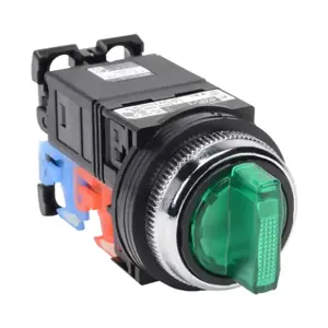 FUJI ELECTRIC AR30PL-311L3GZC Selector Switch, 30mm, 3-Position, Maintained, LED Illuminated, 1 N.O./1 N.C. Contact | CV6VYA