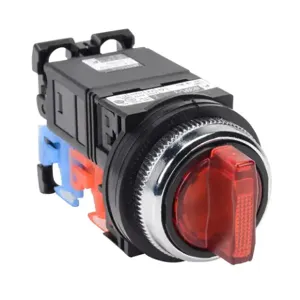 FUJI ELECTRIC AR30PL-311L3RZC Selector Switch, 30mm, 3-Position, Maintained, LED Illuminated, 1 N.O./1 N.C. Contact | CV6VYB