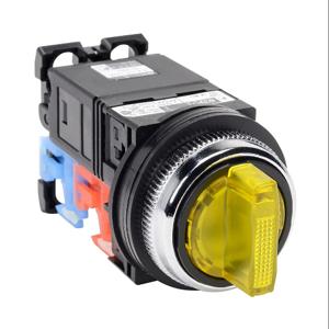 FUJI ELECTRIC AR30PL-311L3YZC Selector Switch, 30mm, 3-Position, Maintained, LED Illuminated, 1 N.O./1 N.C. Contact | CV6VYE