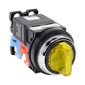 FUJI ELECTRIC AR30PL-311L3YZC Selector Switch, 30mm, 3-Position, Maintained, LED Illuminated, 1 N.O./1 N.C. Contact | CV6VYE