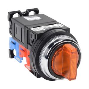 FUJI ELECTRIC AR30PL-611L3AZC Selector Switch, 30mm, 3-Position, Spring Return From Right To Center/ Manual Return | CV6VYM