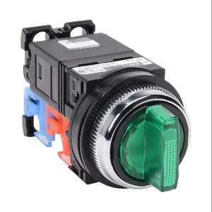 FUJI ELECTRIC AR30PL-611L3GZC Selector Switch, 30mm, 3-Position, Spring Return From Right To Center/ Manual Return | CV6VYN