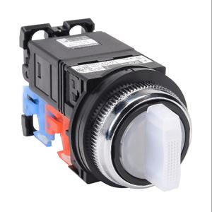 FUJI ELECTRIC AR30PL-611L3WZC Selector Switch, 30mm, 3-Position, Spring Return From Right To Center/ Manual Return | CV6VYR