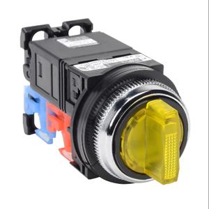 FUJI ELECTRIC AR30PL-611L3YZC Selector Switch, 30mm, 3-Position, Spring Return From Right To Center/ Manual Return | CV6VYT