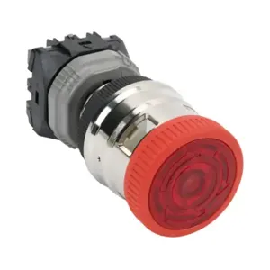 FUJI ELECTRIC AR30VPL-01E3R Emergency Stop Pushbutton, IP65, 30mm, Push To Lock, Turn To Reset, LED Illuminated | CV6VHJ