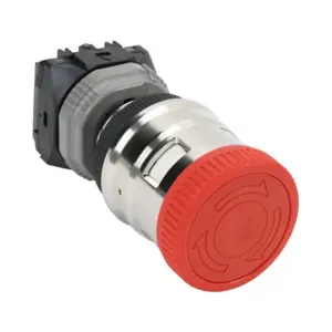 FUJI ELECTRIC AR30VPR-01R Emergency Stop Pushbutton, IP65, 30mm, Push To Lock, Turn To Reset, 1 N.C. Contact | CV6VHN