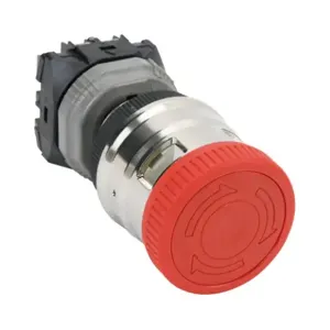 FUJI ELECTRIC AR30VPR-12R Emergency Stop Pushbutton, IP65, 30mm, Push To Lock, Turn To Reset, 1 N.O./2 N.C. Contact | CV6VHP