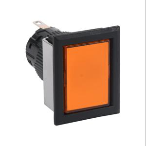 FUJI ELECTRIC DF16F0N-E3A LED Indicating Light, Permanent Light Function, IP65, 16mm, Amber, 28mm, Rectangular | CV6TMJ