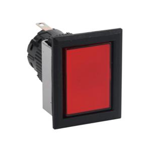 FUJI ELECTRIC DF16F0N-E3R LED Indicating Light, Permanent Light Function, IP65, 16mm, Red, 28mm, Rectangular | CV6TML
