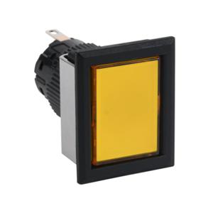 FUJI ELECTRIC DF16F0N-E3Y LED Indicating Light, Permanent Light Function, IP65, 16mm, Yellow, 28mm, Rectangular | CV6TMP