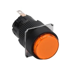FUJI ELECTRIC DR16E0L-E3A LED Indicating Light, Permanent Light Function, IP65, 16mm, Amber, 18mm, Round | CV6TMQ