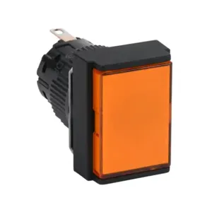 FUJI ELECTRIC DR16F0N-E3A LED Indicating Light, Permanent Light Function, IP65, 16mm, Amber, 24mm, Rectangular | CV6TMX