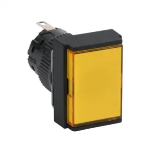 FUJI ELECTRIC DR16F0N-E3Y LED Indicating Light, Permanent Light Function, IP65, 16mm, Yellow, 24mm, Rectangular | CV6TNC