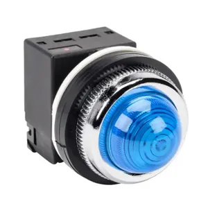 FUJI ELECTRIC DR30D0L-L9SZC LED Indicating Light, Permanent Light Function, 30mm, Blue, 41mm, Dome, Plastic Base | CV6TNZ