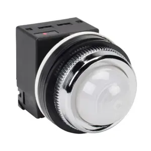 FUJI ELECTRIC DR30D0L-L9WZC LED Indicating Light, Permanent Light Function, 30mm, White, 41mm, Dome, Plastic Base | CV6TPA