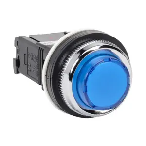 FUJI ELECTRIC DR30E3L-L3SZC LED Indicating Light, Permanent Light Function, 30mm, Blue, 41mm, Extended Round | CV6TPM