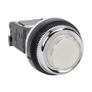 FUJI ELECTRIC DR30E3L-L3WZC LED Indicating Light, Permanent Light Function, 30mm, White, 41mm, Extended Round | CV6TPN