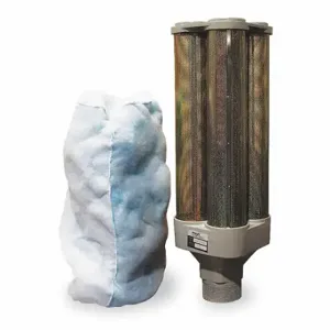 FUJI ELECTRIC F-89 Inlet Filter with Cover, 8 1/4 Inch Size Outside Dia, Threaded Connection | CV4MPD 5F244